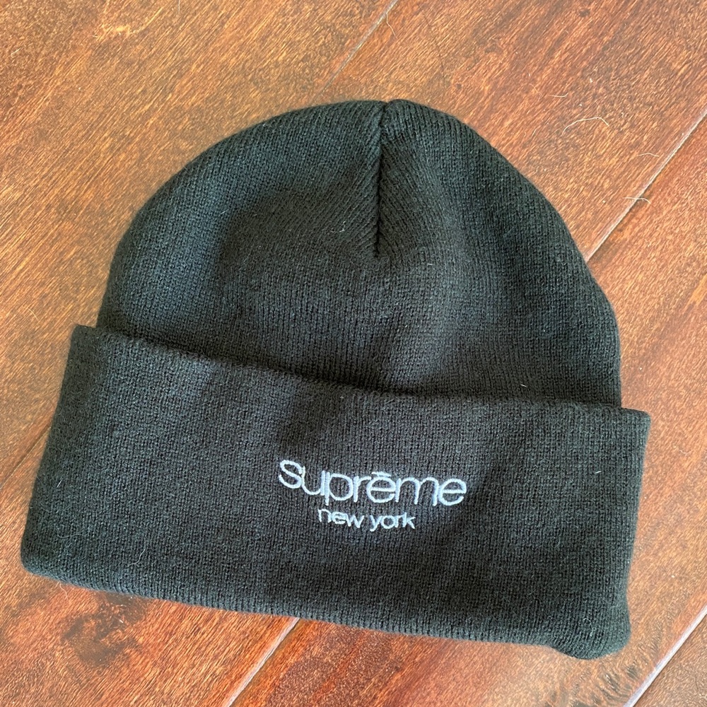 Supreme Radar Beanie with Brim black FW19